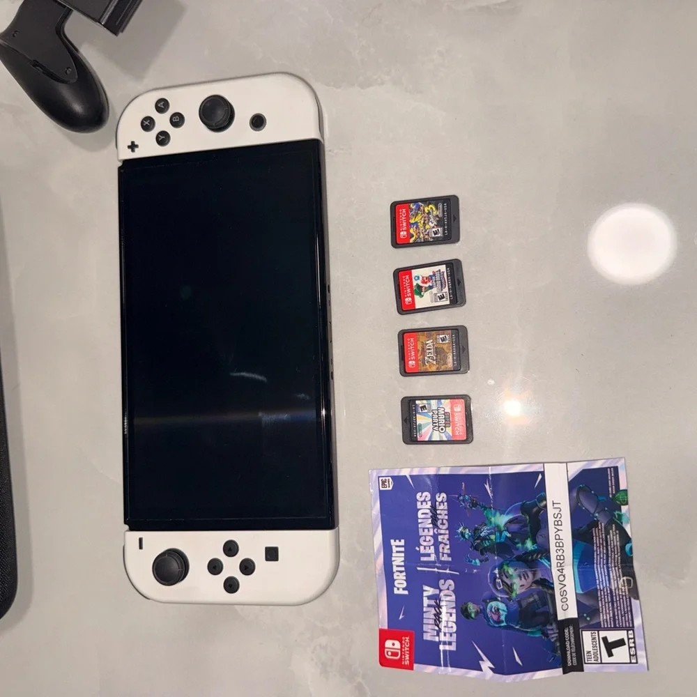 Nintendo Switch OLED Console - Black and White
